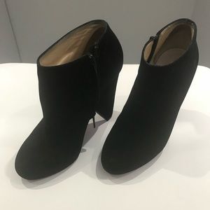 Christian Louboutin black suede booties size 37.5